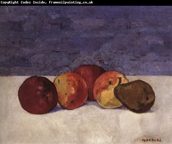 Max Buri Stilleben mit Apfeln und Birne